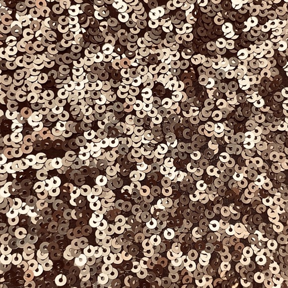 Alice + Olivia Paint The Town Gold Sequin Dress Womens Silk Disco Party SZ M NYE - Picture 6 of 9